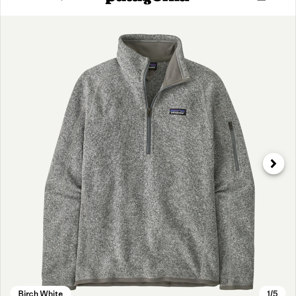 Patagonia Heathered Gray Fleece Pullover